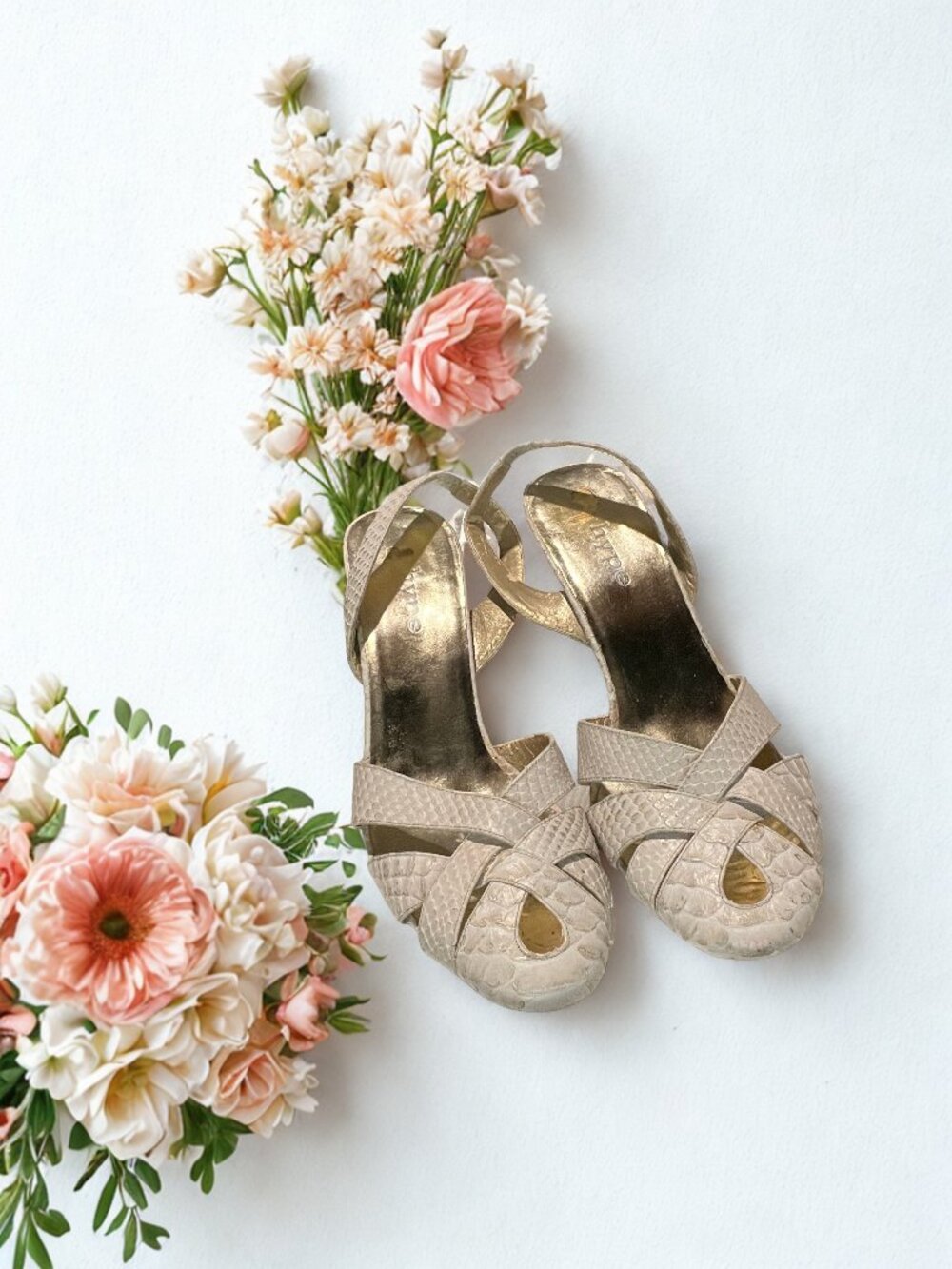 Snakeskin Slingback Pump